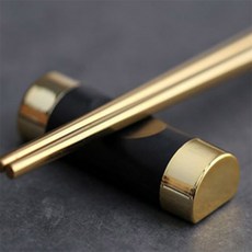 하루하루 블랙투톤수저받침대 센스있는집들이선물세트, 실버