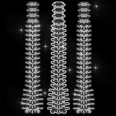 1개 유리 핫픽스 라인스톤 다리미 부착형 아플리케 의상 액세서리 (옷 가방 바지 등 장식용) 297x210mm, 혼합색