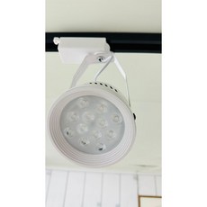 LED 12W 軌道射燈 碗公造型 110V-220V 寬電壓, 1個, 白殼白光, 白殼, 白光
