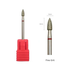 HYTOOS 콘 다이아몬드 버 네일 드릴 비트 로타리 러시아 큐티클 전기 매니큐어 도구 손톱 액세서리, 01 G0306D-F