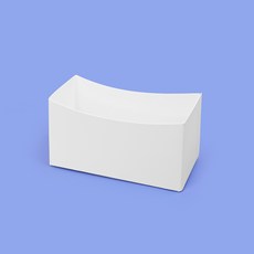 제이팩토리 햄버거 토스트 포장 용기 일회용 종이 트레이 JP-61 화이트, 100개, 1세트