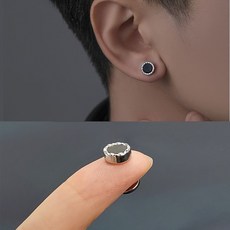 韓版磁鐵耳夾 男耳環 無耳洞耳夾 鋯石情侶款