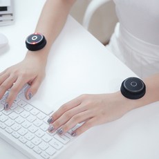 富貴包迷你按摩貼 肩頸痠痛放鬆 肌肉貼 按摩儀 全身頸椎按摩, 黑色,單個裝