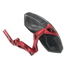 臺灣出貨 守護者後擋泥闆通用適用小牛雅迪小猴子m3m5電摩改裝擋水泥瓦後盾, 三代擋泥板通用【水轉印】紅色, 1個