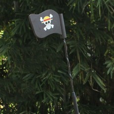 라오농 안테나볼 차량식 안테나 인테리어 차량외부 장식품, T23-A74-블랙색 해적 깃발