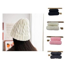 꿈꾸는비 니트비니 뜨개질 키트 겨울비니, 딥그레이, 1개