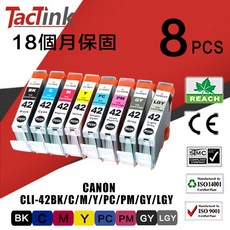 TacTink CANON CLI-42 8色墨水匣組合包, 1個