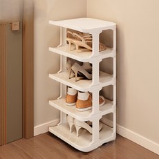 덴코 공간활용 수납 신발 정리대, 5단, 화이트