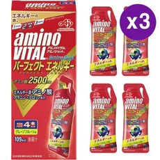 아미노바이탈 아미노 샷 젤리 스틱 자몽맛 Amino Vital Amino Shot Perfect Energy, 180g, 3개