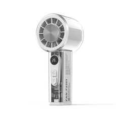 KLIFE 휴대용 에어컨 선풍기 100단 급속 냉각 대용량 5000mAh 초장 지속 전지 무선 핸디 손선풍기, 화이트