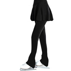 피겨 연습복 훈련복 XXXS 엉덩이 보호 의상 패드 레깅스 하의 사계절 바지 스케이트, 1개, 2_두꺼운 블랙 바지 힙 보호X