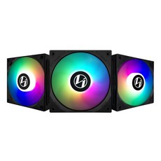 藍海小棧 LIAN LI-ST120 ARGB靜音風扇三顆裝(黑) 高風壓散熱 電競電腦改裝首選, 1個