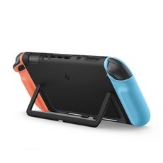 Spigen 任天堂 Nintendo Switch 2 Nano Pop 便攜支架保護殼, (藍橘雙色)-ACS10207, 1個