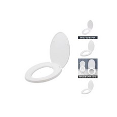 양변기용 시트 O형 대형/변기/커버/부속/양변기/부품/뚜껑/화장실/교체/카바/좌변기/0형/덮개/소품/0자형, 양변기용 시트 O형 대형/변기/커버/부속/양변기/부품/, 1