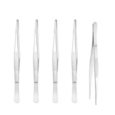 20cm 요리 핀셋 A타입 소형, 5개, 실버