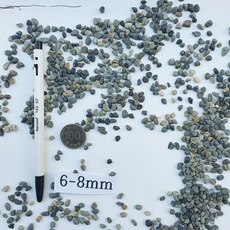 자갈공명 흑사콩자갈6-8mm(15kg 1포 )/ 자연흑사 어항자갈 수조자갈 바닥재, 15kg, 1개