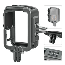 TELESIN 알루미늄 합금 프레임 케이스 GoPro 13 9 Hero 액세서리 용 이중 Clod Shoe 보호 쉘, 01 Can Shoot vertically