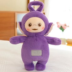 14세이상 MINISO Teletubbies 만화 인형 플러시 달래기 걸레 캐쳐 귀여운 장식 소년 소녀 생일 HalloweenGift, purple 30CM, 1개