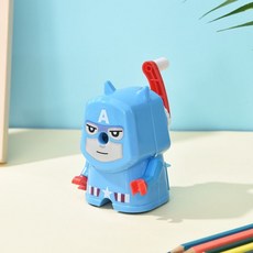 雲峰手搖式捲筆刀 兒童小學生幼兒園適用削筆器, 1個, 美國隊長