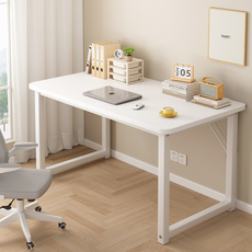 편안홈 튼튼한 사무용 컴퓨터 책상 철제 책상, 화이트