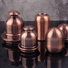 頂峰娛樂 高檔電鍍色骰盅 現貨 附骰子，聚會遊戲必備，質感一流，快速出貨, 1個, 大號紅銅色, 大號紅銅色