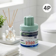 ROYAI ONE 자동 변기세정제 화장실 청소 변기클리너, 200g, 4개