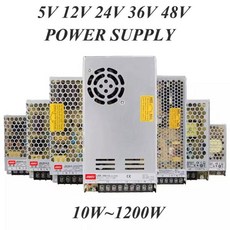 AC 220V 110V를 DC 5V 12V 36V 48V로 변환하는 전원 공급 장치 1A 2A 3A 5A 변압기, 07 40A, 04 5V