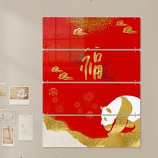 nk641-멀티아크릴액자_판다와함께복받으세요(4단대형)