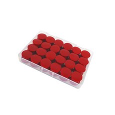 초강력 칼라원형자석홀더 소21mm 빨강 48개입 칼라혼합 둥근 사무실
