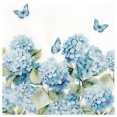 야생화 파티 냅킨 100개 봄 꽃 일회용 종이 2겹 16.5cm(6.5인치) 플라워 핸드 타월 데쿠파주 피크닉 웨딩 생일 베이비 샤워 장식용