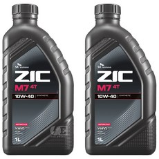 4행정 오토바이 오일 SK ZIC M7 4T 1L, 2개