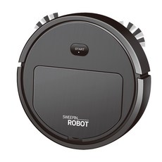 레몬 USB 충전 로봇청소기 청소 물걸레 겸용 3in1 자동 청소, 블랙, K235
