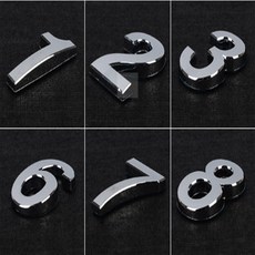 G.L.S 입체형 은색 숫자 대 입체글자, 7