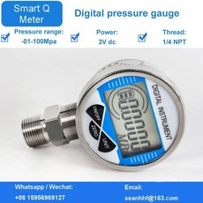 정밀 디지털 고정밀 디스플레이 양압 음압 진공 압력 게이지, 0-100Mpa, 60mm dial diameter, 1개
