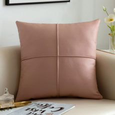 서플라이랩 북유럽 비건레더 가죽 쇼파쿠션 국산솜 포함, 옵션1. 인디핑크