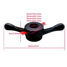 자동차 액세서리 퀵 너트 휠 허브 밸런서 고정 장치 변경 도구 밸런싱 머신 잠금 릴리스 허브용, 04 40mm pitch 4mm