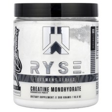 RYSE 엘리먼트 시리즈 크레아틴 일수화물 300g (10.6oz), RYSE, 엘리먼트 시리즈, 크레아틴 일수화물, 300, 4개