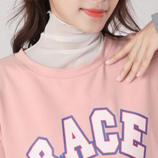 페이크 이너블라우스 목티 터틀넥 시스루 레이어드 tommstep*60225049901EA