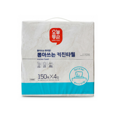 오늘좋은 뽑아쓰는 키친타월, 4개, 150매입