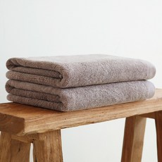 쉬라즈리빙 더소프트 바스타월 450g 30수 면사, 2개, 브라운