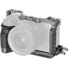 SmallRig 호크락 퀵 릴리즈 카메라 케이지 키트 소니 A7C II A7CR용 통합 실리콘 그립 풀 액세스 브이로그 제작 HDMI 케이블 클램프 포함