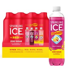 Sparkling Ice STARBURST Orange Zero Sugar Flavored Sparkling Water with Vitamins and Antioxidants, N/A