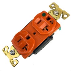 Cooper EATON IG8300RN 美規電源插座 醫療級 獨立接地 音響 壁插, 1個, IG8300RN 橘色