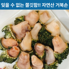 무인도 청정지역채취 쫄깃쫄깃한 자연산 거북손, 1박스, 500g