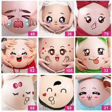 孕照拍攝道具 可愛商用貼紙 孕肚貼 攝影