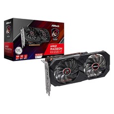 ASRock AMD 라데온 RX 6500 XT 팬텀 게이밍 D 4GB OC GDDR6 0dB 무소음 냉각 18Gbps 64비트 7680 x 4320 그래픽 카드 듀얼 팬 HDM, ASRock AMD 라데온 RX 6500 XT 팬텀 게