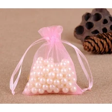 흰색 보석 선물 포장 오간자 가방 웨딩 크리스마스 드로스트링 파우치 10x15cm 200 개, 01 10x15cm-200pcs, 10 Pink
