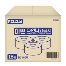 팜파스 점보롤화장지 미쁘 다인니고급지 16롤, 100m, 16개