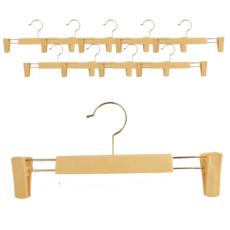 高級塑膠防滑褲子衣架, 10米色, 1個