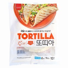 삼립 냉동 또띠아 6호 252g (지름15cm), 5개